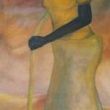 'Liefdesgeest', 160x60 cm acrylverf op doek, 1994, verkocht