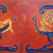 'Enjoy the little things', 85x150 cm acrylverf op doek, 1999, verkocht